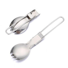 Load image into Gallery viewer, Outdoor Stainless Steel Cutlery Stainless Steel Folding Fork Camping Tableware Portable Flatware