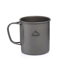 Load image into Gallery viewer, Widesea Camping Mug Titanium Cup Tourist Tableware Picnic Utensils Outdoor Kitchen Equipment Travel Cooking set Cookware Hiking
