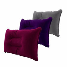 Load image into Gallery viewer, 2 pcs Portable Outdoor Air Soft Inflatable Pillow Double Sided Travel Neck Pillow Plane Hotel Camping For Sleeping Bag Hot Sale

