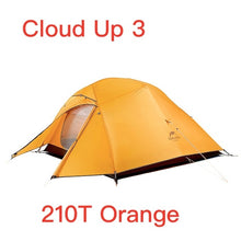 Load image into Gallery viewer, Naturehike Cloud Up Series Ultralight Camping Tent Waterproof Outdoor Hiking Tent 20D Nylon Backpacking Tent With Free Mat
