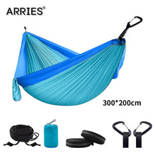 Load image into Gallery viewer, 300*200cm Portable Camping Parachute Hammock Survival Garden Outdoor Furniture Leisure Sleeping Hamaca Travel Double Hanging Bed

