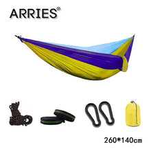 Load image into Gallery viewer, 300*200cm Portable Camping Parachute Hammock Survival Garden Outdoor Furniture Leisure Sleeping Hamaca Travel Double Hanging Bed
