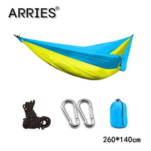 Load image into Gallery viewer, 300*200cm Portable Camping Parachute Hammock Survival Garden Outdoor Furniture Leisure Sleeping Hamaca Travel Double Hanging Bed
