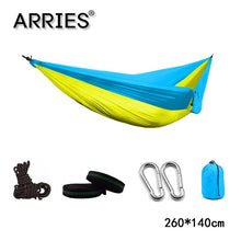 Load image into Gallery viewer, 300*200cm Portable Camping Parachute Hammock Survival Garden Outdoor Furniture Leisure Sleeping Hamaca Travel Double Hanging Bed
