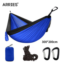 Load image into Gallery viewer, 300*200cm Portable Camping Parachute Hammock Survival Garden Outdoor Furniture Leisure Sleeping Hamaca Travel Double Hanging Bed
