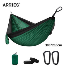 Load image into Gallery viewer, 300*200cm Portable Camping Parachute Hammock Survival Garden Outdoor Furniture Leisure Sleeping Hamaca Travel Double Hanging Bed
