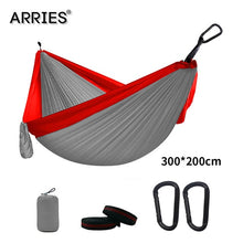 Load image into Gallery viewer, 300*200cm Portable Camping Parachute Hammock Survival Garden Outdoor Furniture Leisure Sleeping Hamaca Travel Double Hanging Bed
