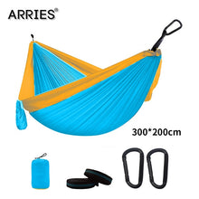 Load image into Gallery viewer, 300*200cm Portable Camping Parachute Hammock Survival Garden Outdoor Furniture Leisure Sleeping Hamaca Travel Double Hanging Bed
